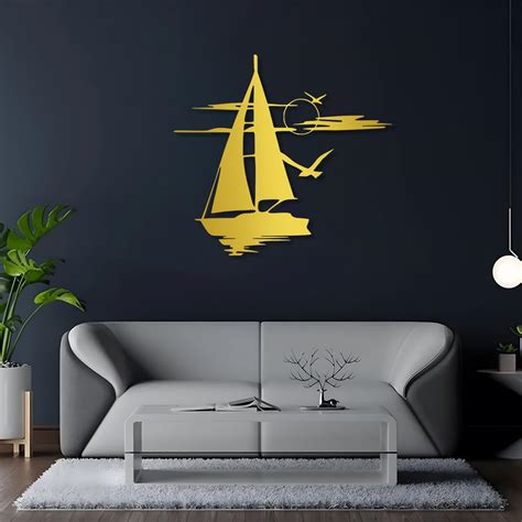 Sailboat Metal Wall Art Sailboat Wall Decor Boat Wall