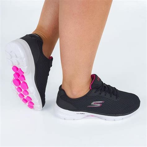 Tênis Skechers Go Walk 6 Iconic Vision Feminino Preto