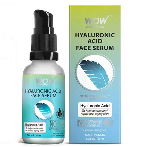 WOW Hyaluronic Acid Moisturising Face Serum Soothing Repairing Dry