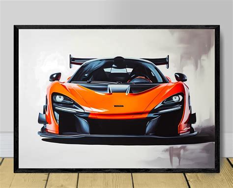 Mclaren Senna Poster Print Mclaren Poster Senna Print Car Poster