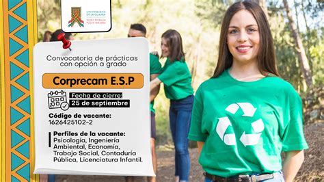 Convocatoria de Prácticas con Opción a Grado Corprecam E S P