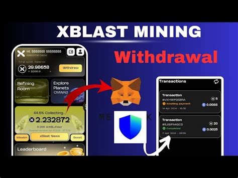 Xbl Xblast Mining Withdrawal Xblast Mining Withdrawal Proccess