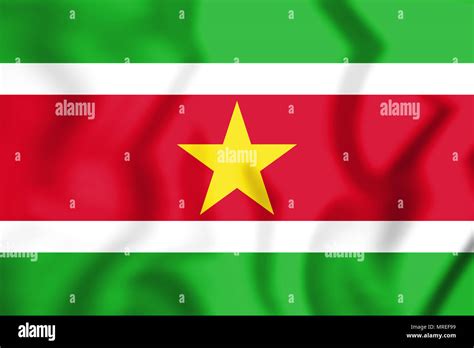 D Flag Of Suriname D Illustration Stock Photo Alamy