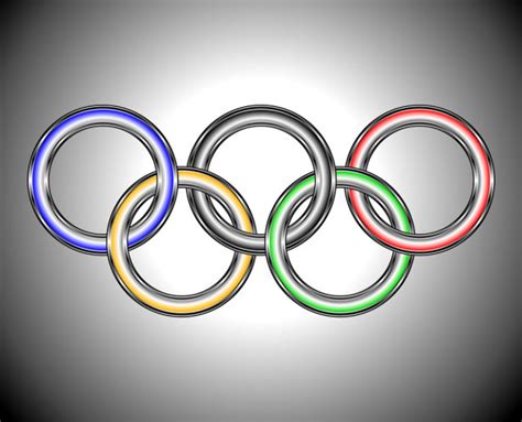 Rio De Janeiro Brazil August Olympic Games Rings Symbol D