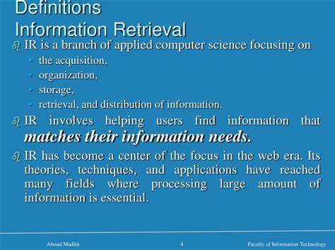 PPT Information Retrieval Overview PowerPoint Presentation Free