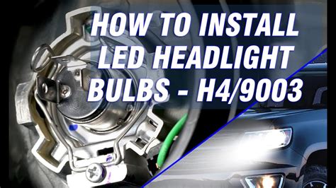 How To Install Led Headlight Bulbs H4 9003 HB2 Novsight Auto