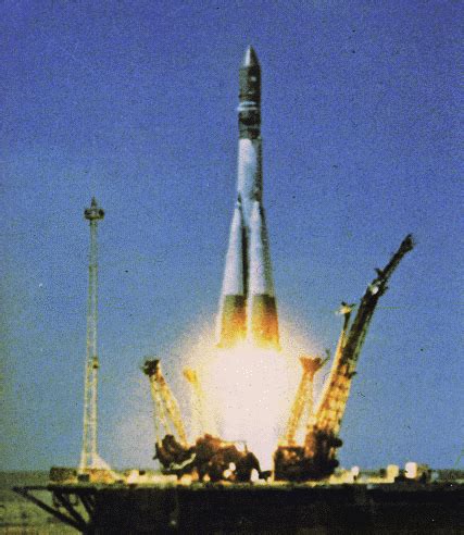 The launch of Vostok 1