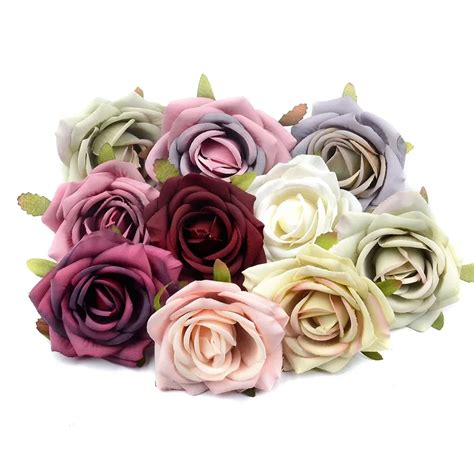 St Cke Cm Europ Ische Retro K Nstliche Seide Rose Blumen Kopf F R