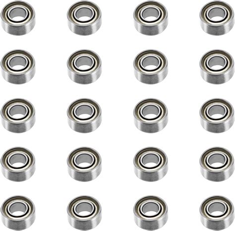 EMSea 20pcs 683ZZ Ball Bearings 3mmx7mmx3mm Double Shielded Deep Groove