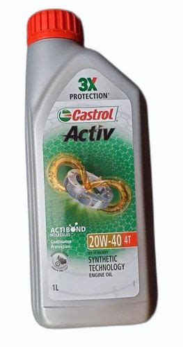 Castrol Activ 20W40 4T Engine Oil Unit Pack Size Bottle Of 1 Litre At