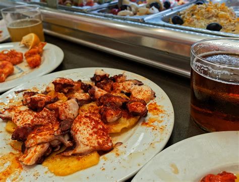 Plate Of Grilled Octopus La Boatella Tapas Bar Valenci Flickr