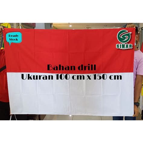 Jual Bendera Merah Putih Atau Bendera Indonesia Bahan Drill Ukuran 100