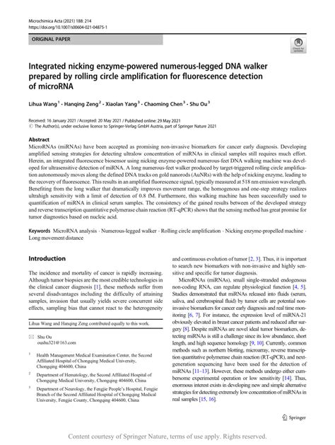 Integrated Nicking Enzyme Powered Numerous Legged Dna Walker Prepared