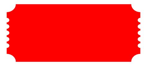 Blank Red Color Coupon Ticket Template 33255652 Png