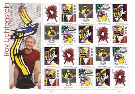 U S Postal Service Honors Roy Lichtensteins Pop Art On New Forever