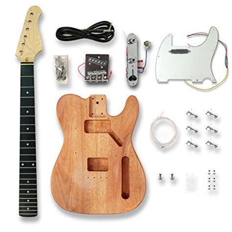 DIY TL Style Electric Guitar Kits Okoume Wood Body Build Your Own