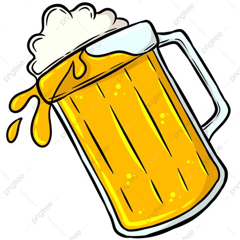 Cartoon Glass Of Beer Cartoon Clipart Beer Clipart Glass Clipart PNG