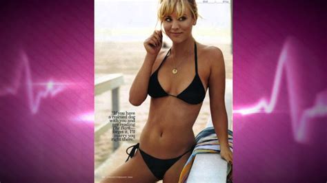 The Big Bang Theorys Kaley Cuoco In A Bikini Youtube