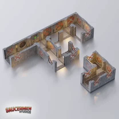 Sci Fi Tunnels STARTER SET STL Saucermen Studios