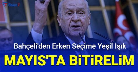 Son dakika Bahçeli den seçim tarihi açıklaması geldi