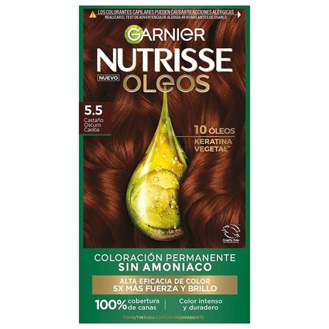 Tinte Para Cabello Nutrisse Oleos Sin Amoniaco Casta O Claro Caoba