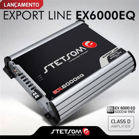 Módulo Amplificador Stetsom EX 6000 EQ 6000w rms 1 canal Export Line