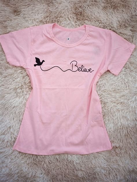 Blusa T Shirt B Sica Feminina Rosa Op Es Tamanho P M G Loja Cajuzinha