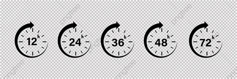 12 Hours Vector Hd Images, 12 Hrs Hour Vector Icon, Illustration, Timer ... 