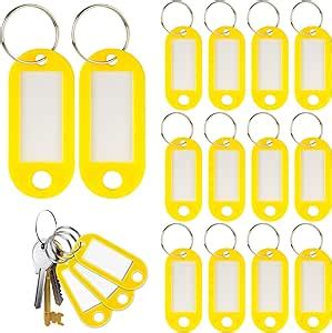 Key Tags Pcs Key Tags With Labels Key Labels With Split Ring