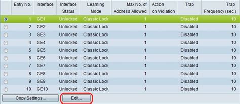 Configuration Of Port Security On Sx500 Series Stackable Switches Cisco