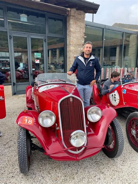 Auto Storiche In Partenza Dal Museo Mille Miglia Per La Coppa Franco