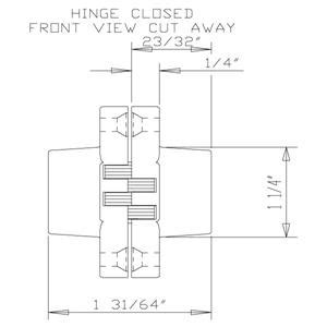 SOSS 204 Concealed Hinge 2 Pack