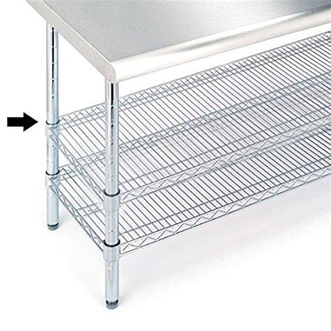 Seville Classics She18308sh Commercial Nsf Stainless Steel Top Worktable Shelf 18