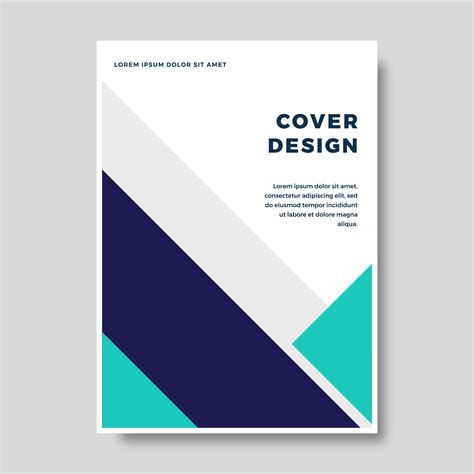 Book Cover Brochure Designs In Geometric Style Vector Illustration