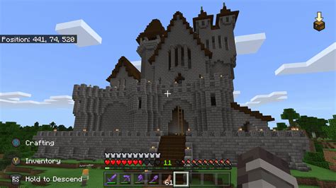 Finally Finished The Outside Of My Castle On My Survival World Minecraft