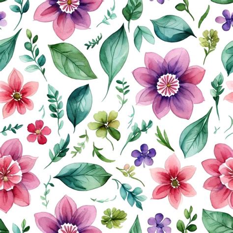 Premium Vector Watercolor Seamless Pattern Design