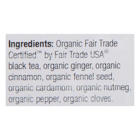 Frontier Herb Tea Organic Fair Trade Certified Chai Single Bulk Item