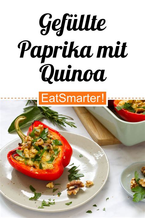 Gefüllte Paprika Mit Quinoa Ricotta Und Kräutern Rezept Eat Smarter