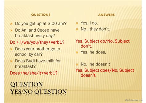 Wh Question for simple present tense…: English ESL powerpoints 