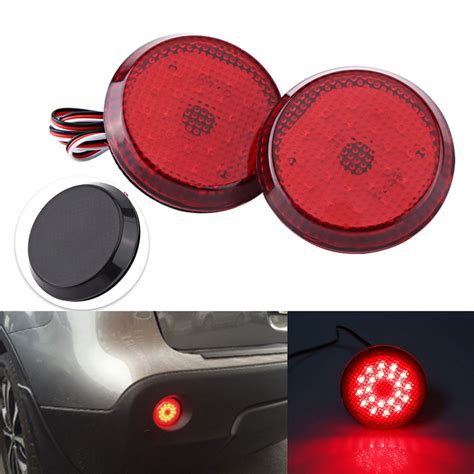 Yctze De Cm Para Carro Led Traseiro Refletor Traseiro Luz De