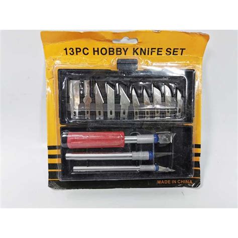 Jual Pisau Ukir Pahat Kayu Set Hobby Knife Set 13 Pcs Cutter