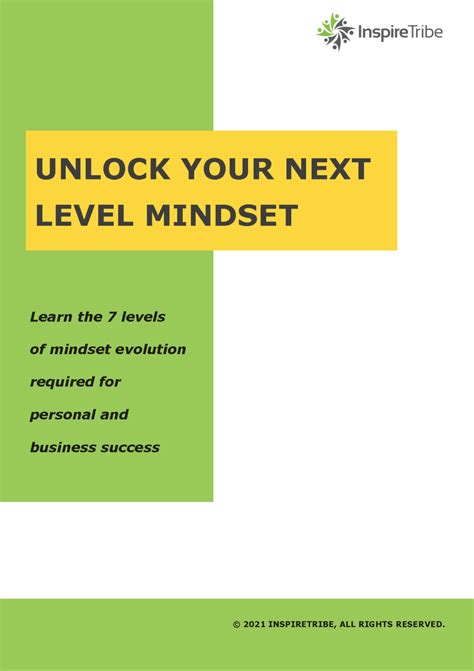 Mindset Booklet | InspireTribe