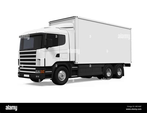 Cargo Delivery Truck Stock Photo Alamy