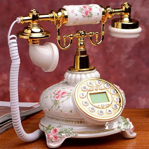 European vintage fashion household antique antique vintage telephones phone Handsfree Caller ID ...