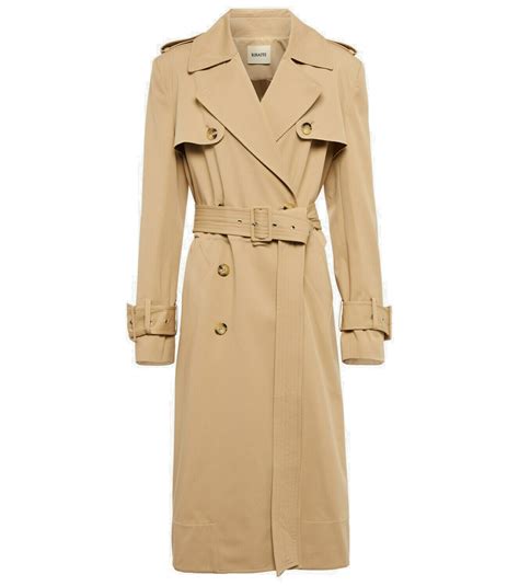 Khaite Murphy Cotton Twill Trench Coat Khaite