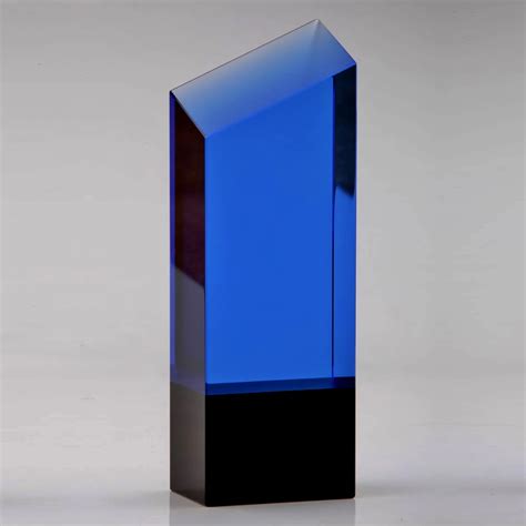 Blue Crystal Diamond Tower Award Blue Crystal Column Award