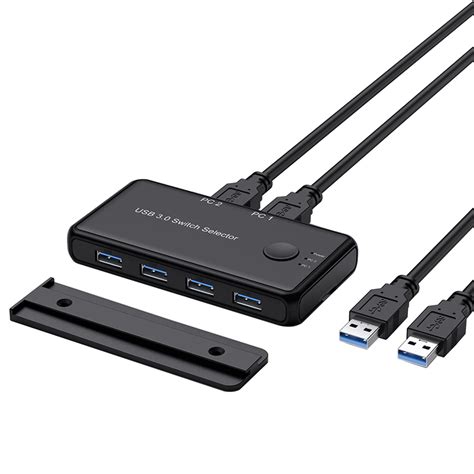 Amazon co jp eppfun 切替器 3 0 高速転送 USB 切り替え PC2台用 2入力4出力 5Gbps USB 切り替え