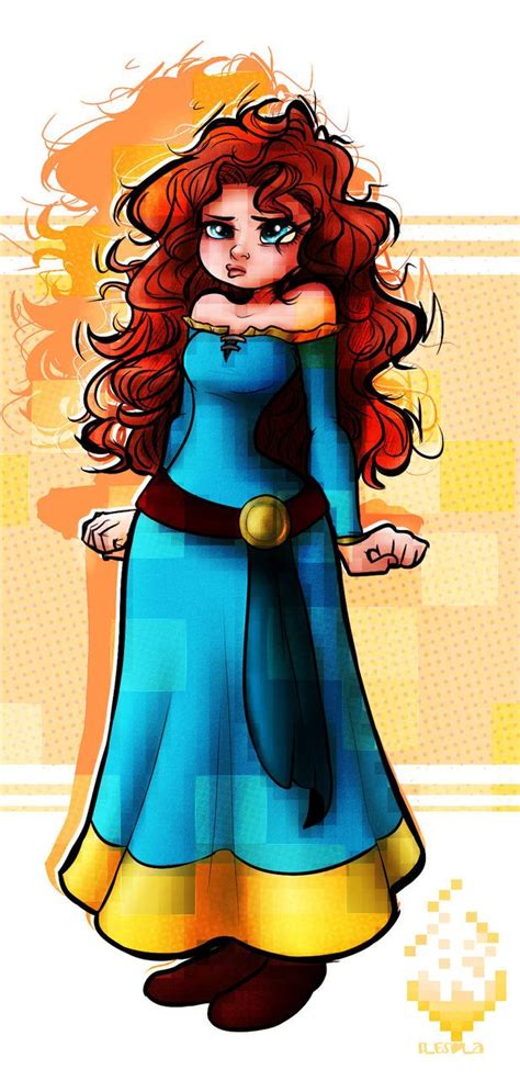 Merida ~ Fanart By Flesola On Deviantart Brave Characters Disney Movie Characters Pixar Films