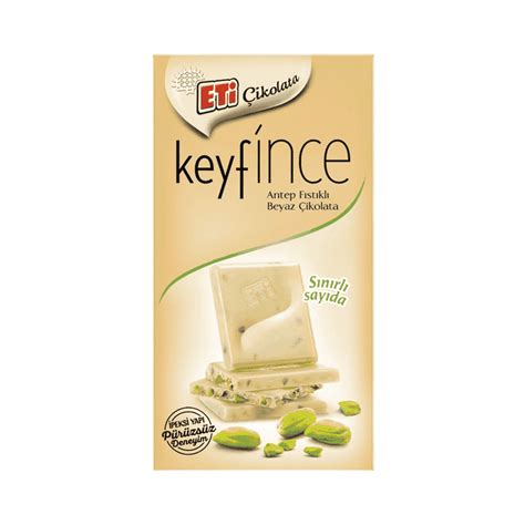 Eti Keyfince Antep Fıstıklı Beyaz Çikolata 70 Gr