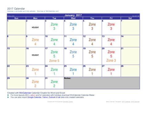 10 2016 And 2017 Calendar Printable With Holidays Free To Edit